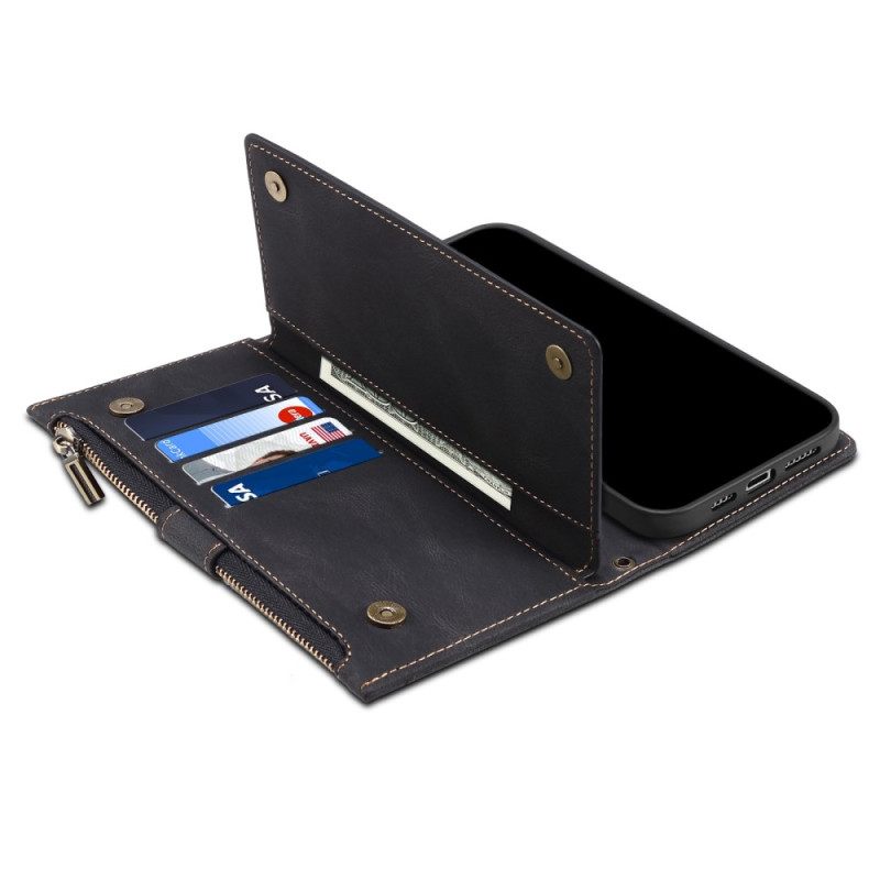 Kotelot iPhone 14 Vetoketjulla