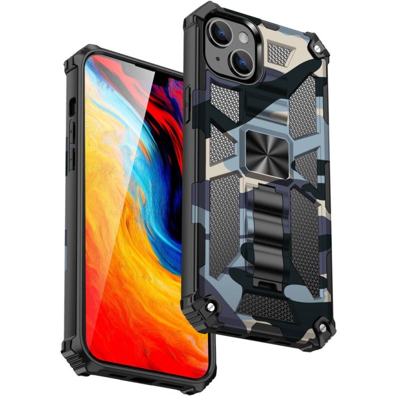Kuori iPhone 14 Camouflage Irrotettava Tuki