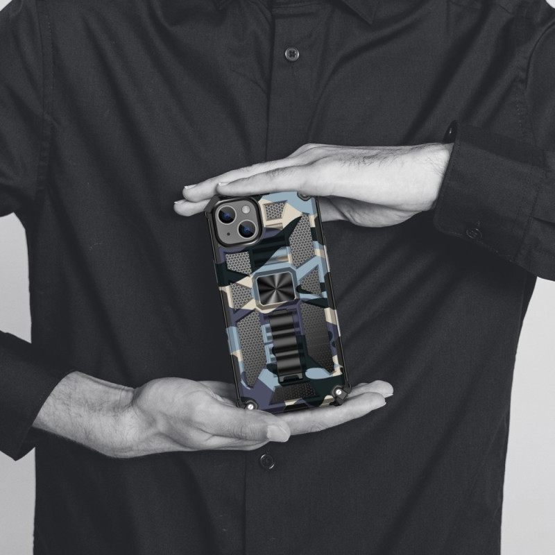 Kuori iPhone 14 Camouflage Irrotettava Tuki