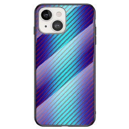 Kuori iPhone 14 Carbon Fiber Karkaistu Lasi