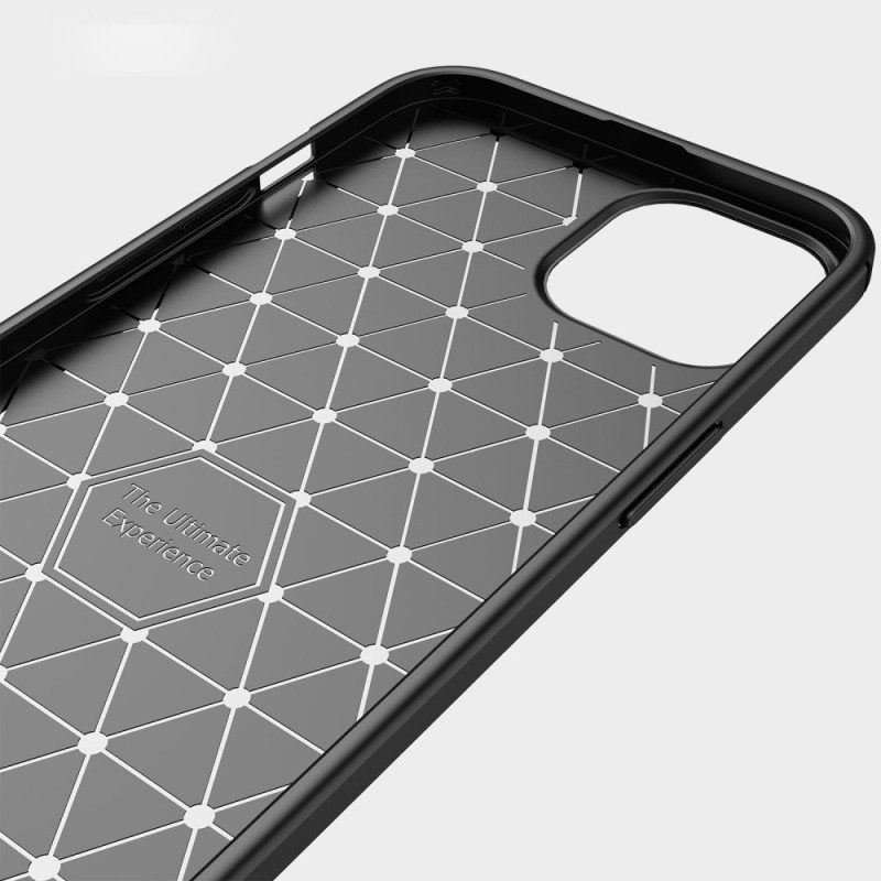 Kuori iPhone 14 Harjattu Hiilikuitu