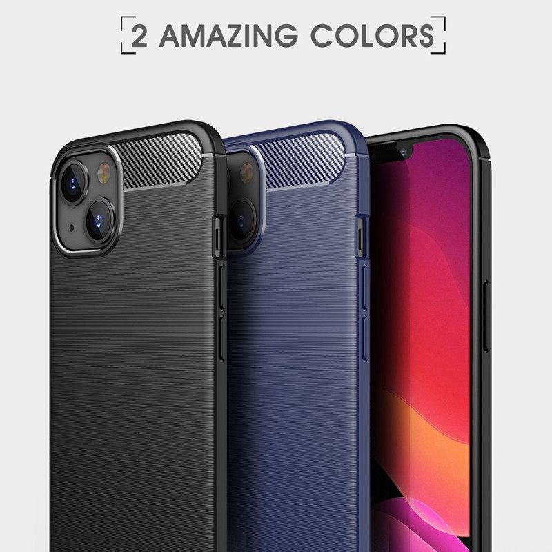 Kuori iPhone 14 Harjattu Hiilikuitu