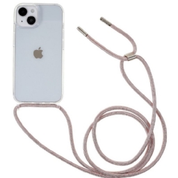 Kuori iPhone 14 Kiristysnyörillä Läpinäkyväksi Johdoksi