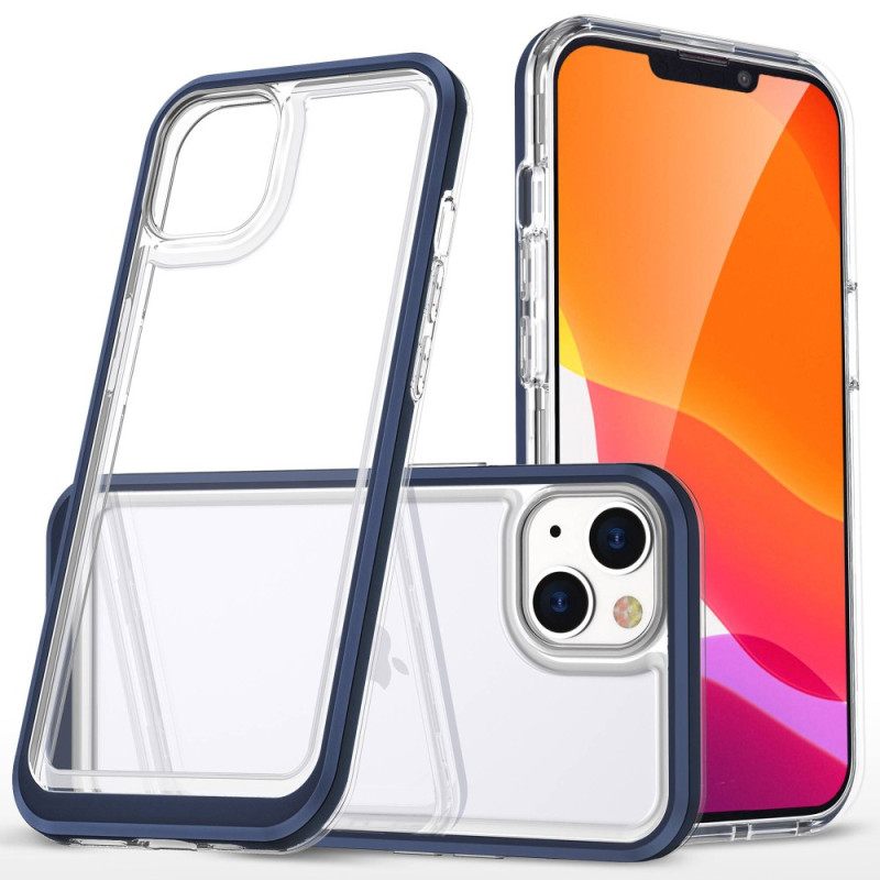 Kuori iPhone 14 Kristalliväriset Reunat