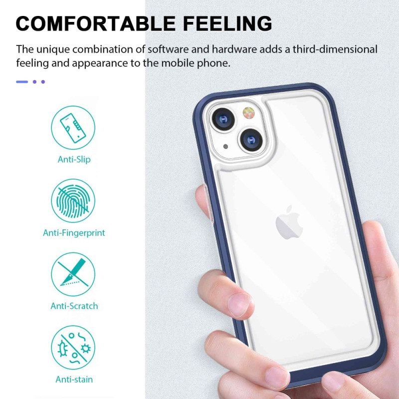 Kuori iPhone 14 Kristalliväriset Reunat