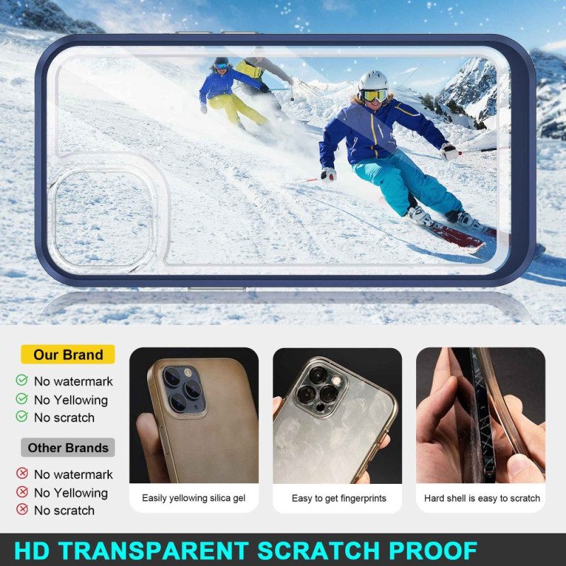 Kuori iPhone 14 Kristalliväriset Reunat