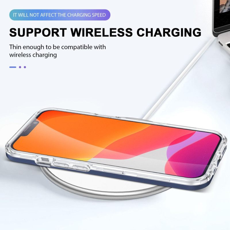 Kuori iPhone 14 Kristalliväriset Reunat