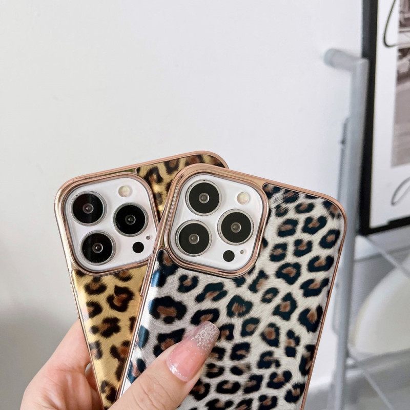 Kuori iPhone 14 Leopard Skin Effect