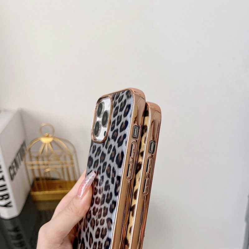 Kuori iPhone 14 Leopard Skin Effect