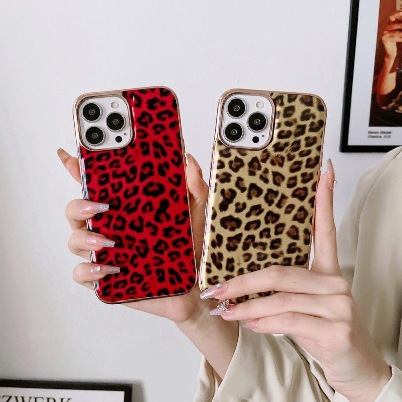 Kuori iPhone 14 Leopard Skin Effect