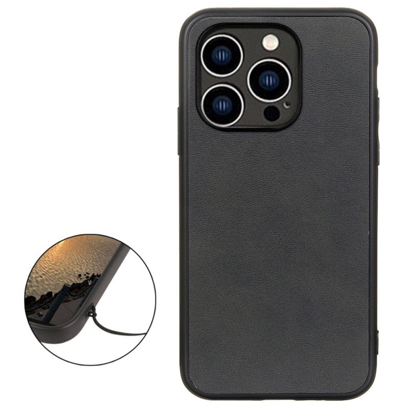 Kuori iPhone 14 Refined Look Nahkaefekti