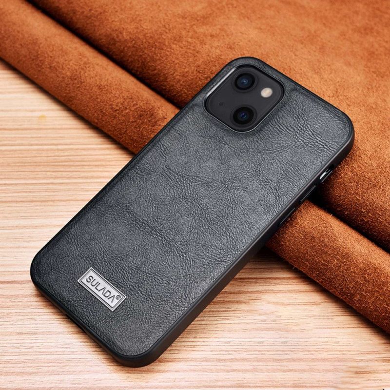 Kuori iPhone 14 Sulada Nahkaefekti