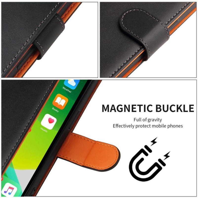 Nahkakotelo iPhone 14 Business Bicolor