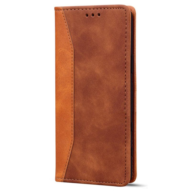 Puhelinkuoret iPhone 14 Kotelot Flip Bicolor Business Leather Effect