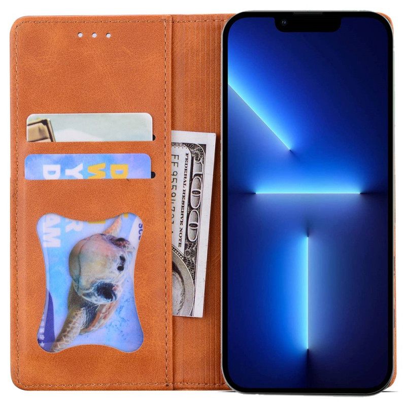 Puhelinkuoret iPhone 14 Kotelot Flip Bicolor Business Leather Effect