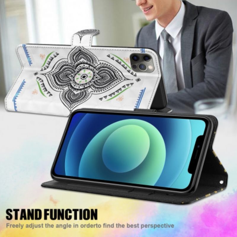 Kotelot Samsung Galaxy A32 5G Light Spots Mandala Kaulanauhalla
