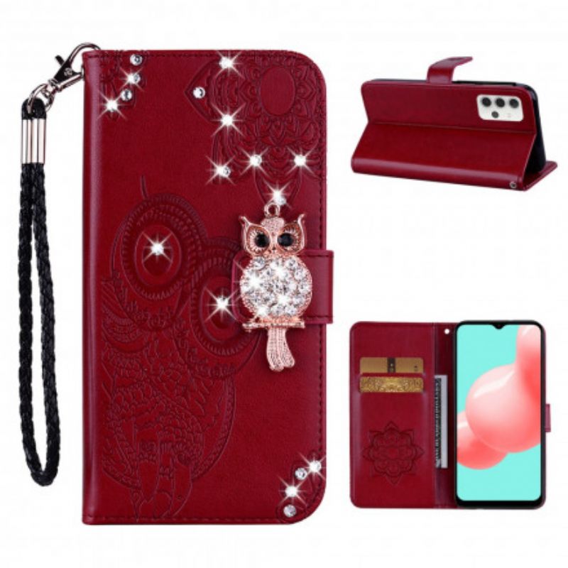 Kotelot Samsung Galaxy A32 5G Pöllömandala Ja Charm