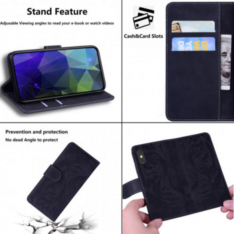 Kotelot Samsung Galaxy A32 5G Tiger Face Print