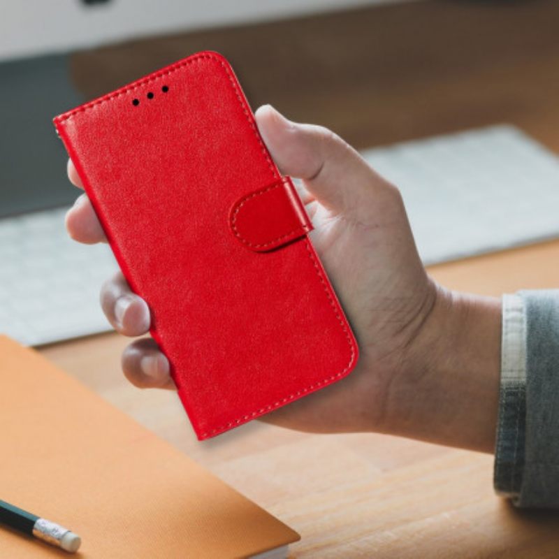 Kotelot Samsung Galaxy A32 5G Tyylinen Nahkainen Lukko Käännettävä