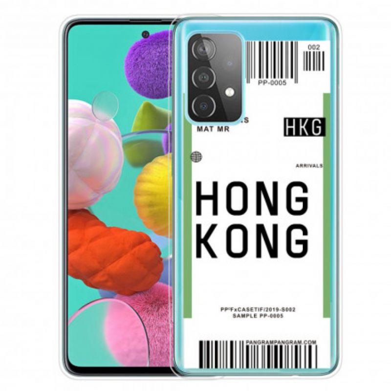 Kuori Samsung Galaxy A32 5G Boarding Pass Hongkongiin