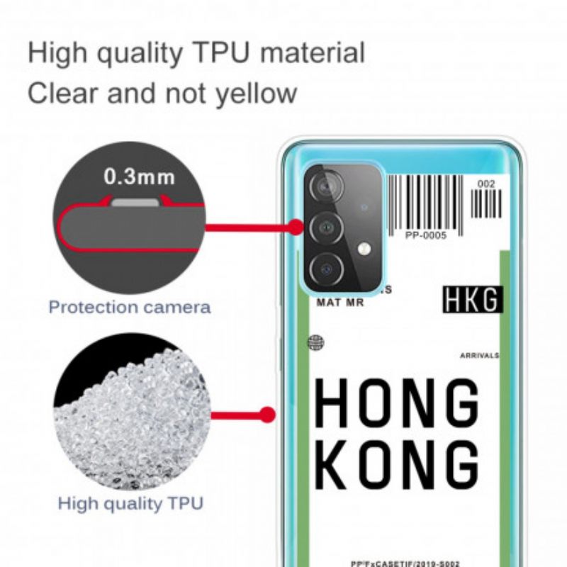 Kuori Samsung Galaxy A32 5G Boarding Pass Hongkongiin