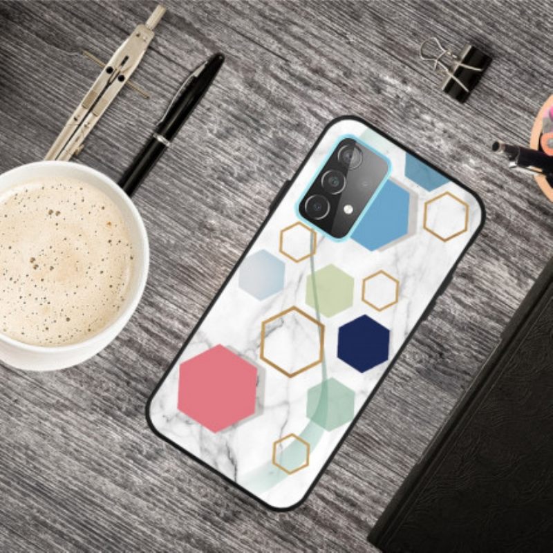 Kuori Samsung Galaxy A32 5G Marmorivärinen Geometria