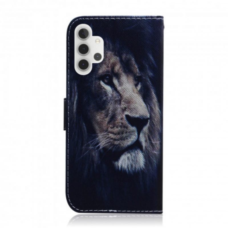 Nahkakotelo Samsung Galaxy A32 5G Dreaming Lion