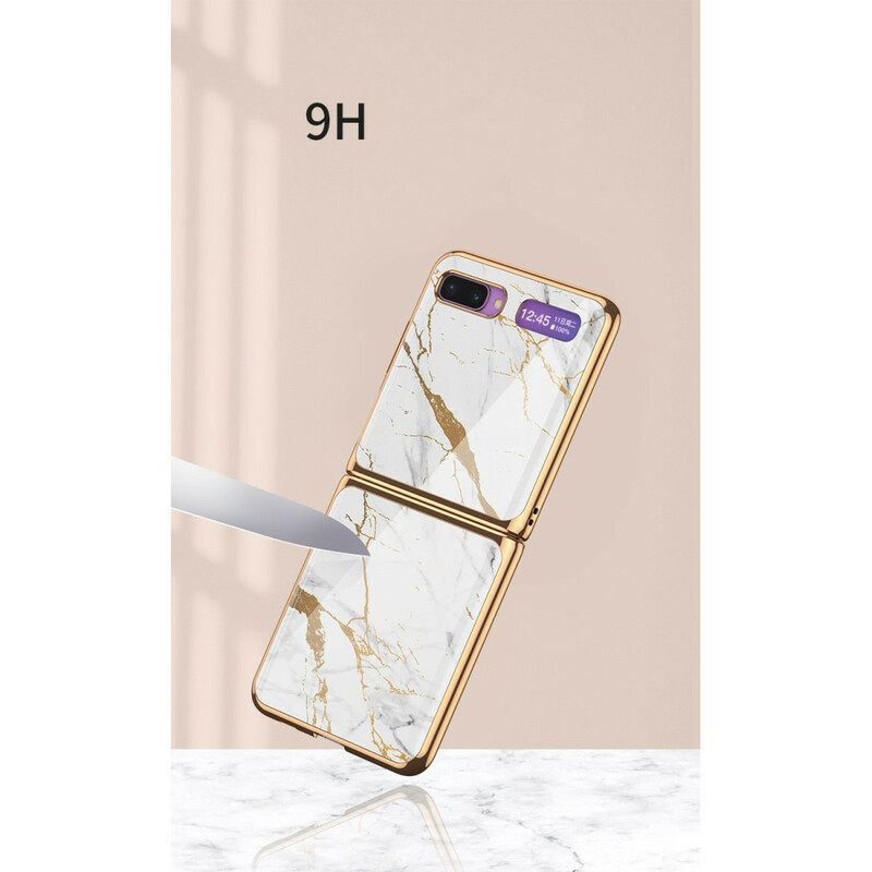 Kuori Samsung Galaxy Z Flip Kotelot Flip Style Marble Gkk