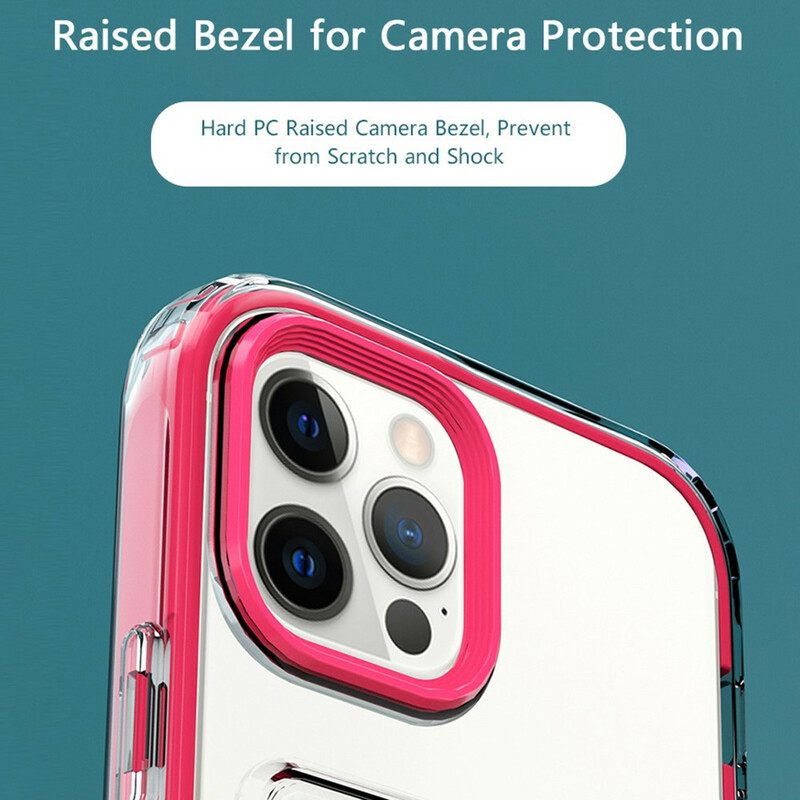 Case iPhone 12 / 12 Pro Clear Hybrid Card Holder