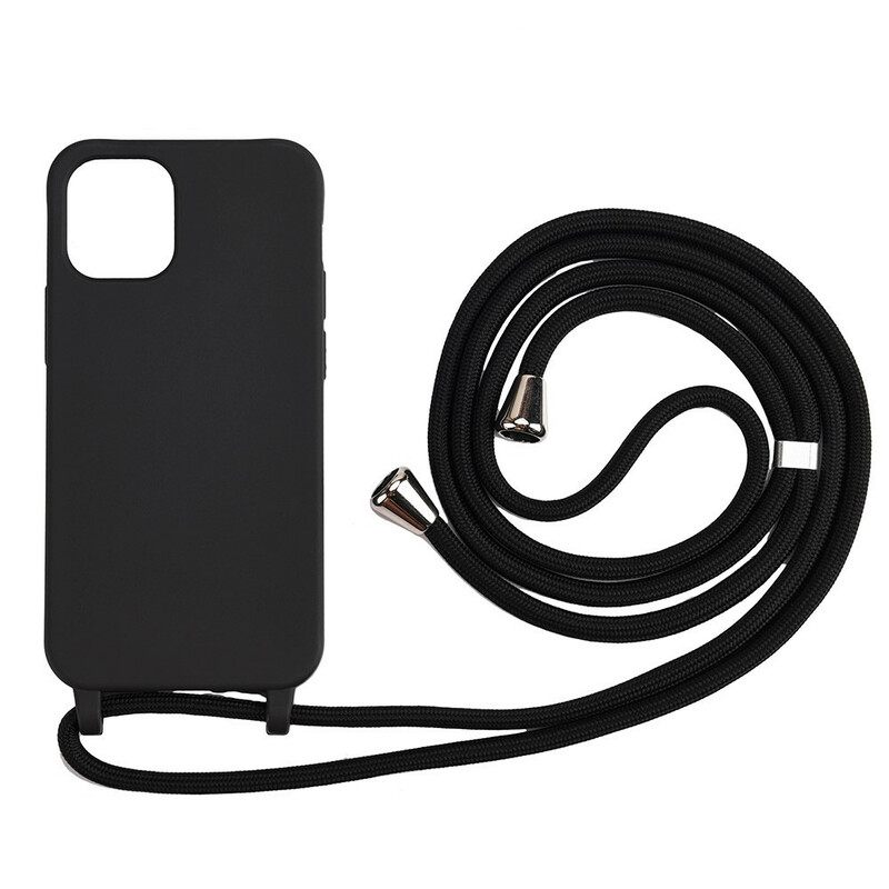 Case iPhone 12 / 12 Pro Silikoni Ja Johto