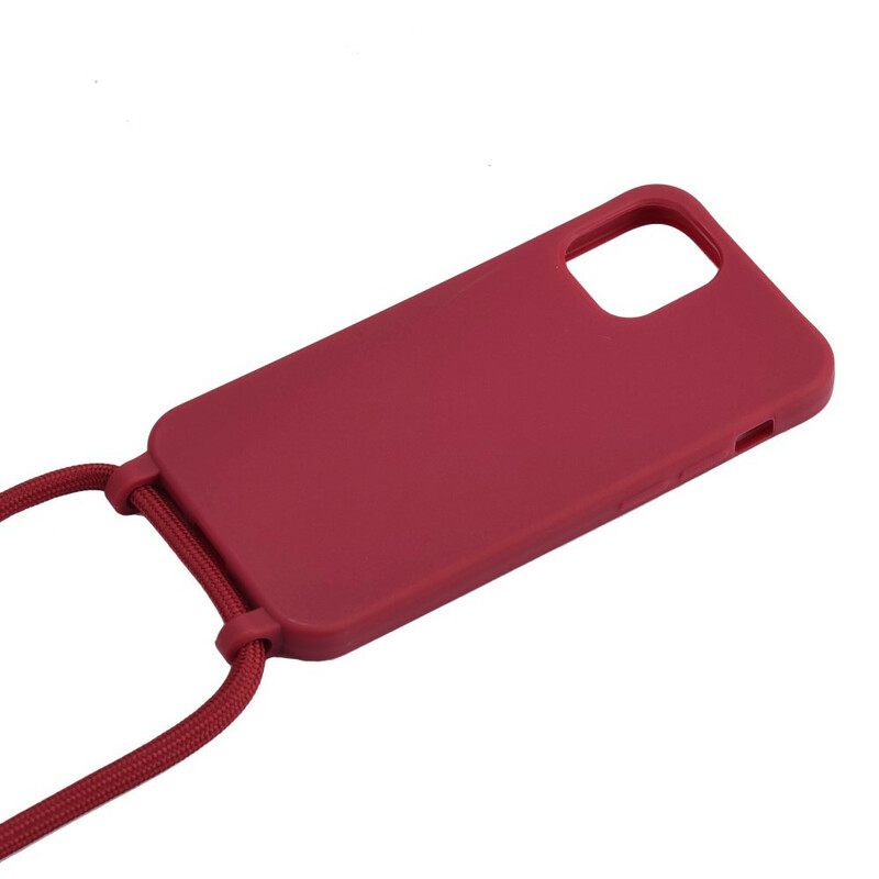 Case iPhone 12 / 12 Pro Silikoni Ja Johto