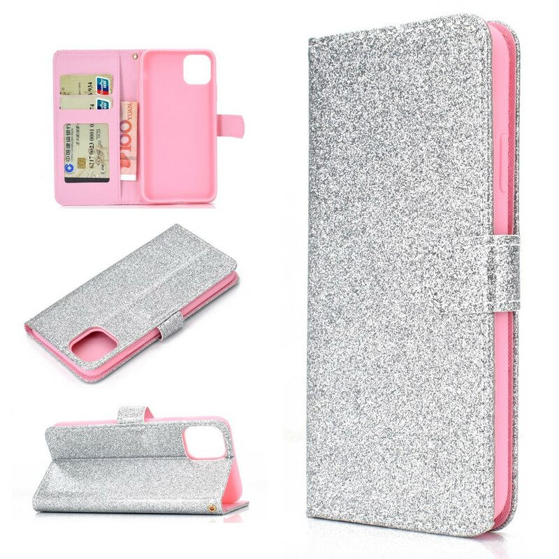 Flip Case iPhone 12 / 12 Pro Glitter