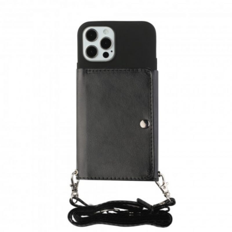 Kuori iPhone 12 / 12 Pro Crossbody Kortin Haltija