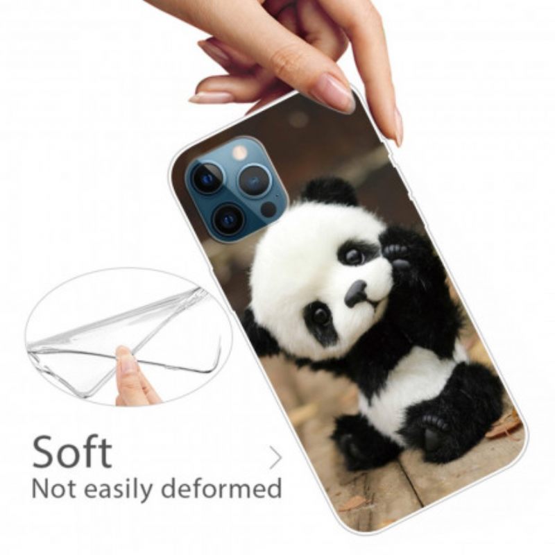 Kuori iPhone 12 / 12 Pro Flexible Panda
