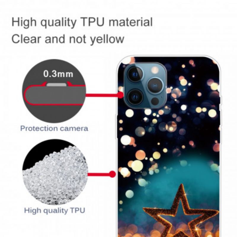 Kuori iPhone 12 / 12 Pro Flexible Star