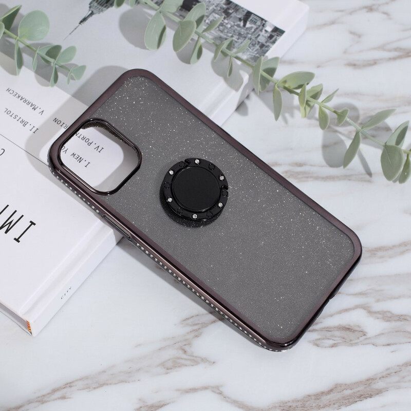 Kuori iPhone 12 / 12 Pro Glitter Ja Diamond Ring