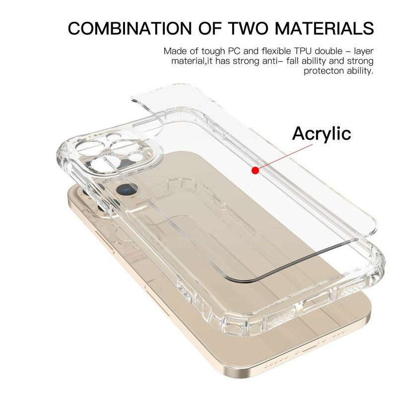 Kuori iPhone 12 / 12 Pro Läpinäkyvät Leeu-suojatyynyt