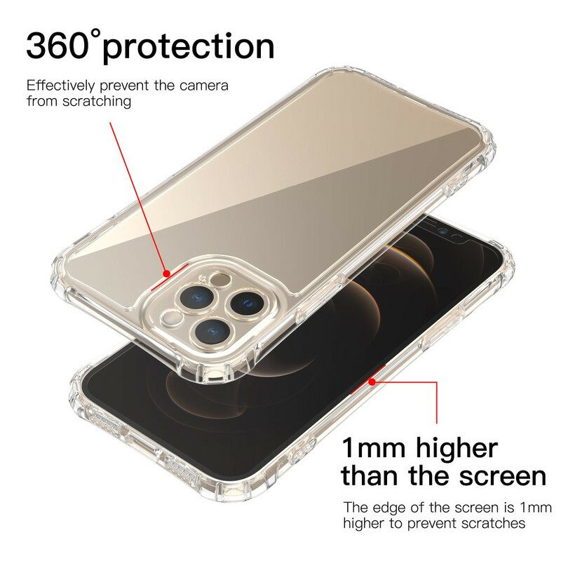 Kuori iPhone 12 / 12 Pro Läpinäkyvät Leeu-suojatyynyt
