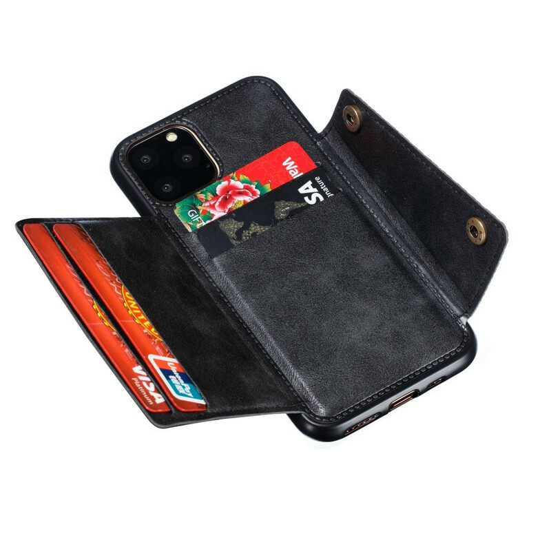 Kuori iPhone 12 / 12 Pro Lompakkokotelo Wallet Napsahtaa