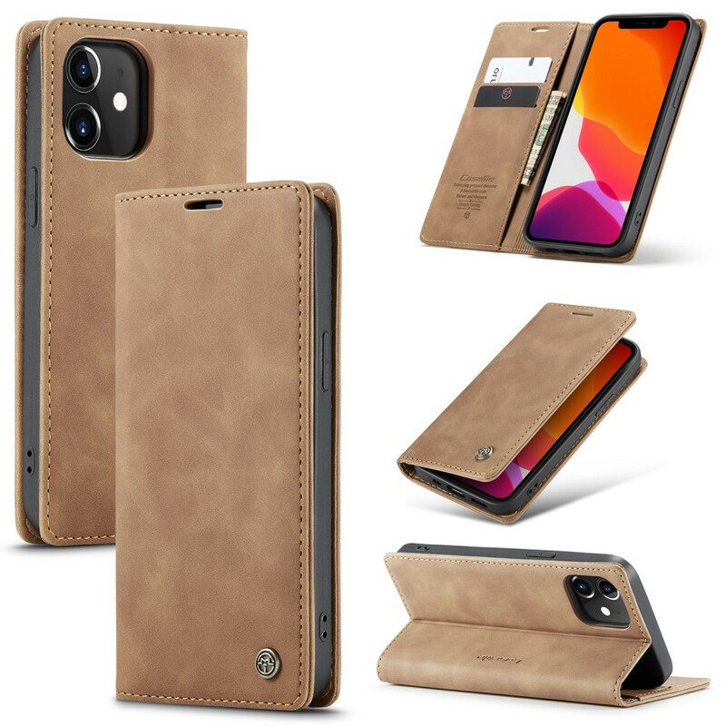 Puhelinkuoret iPhone 12 / 12 Pro Kotelot Flip Caseme Keinonahka