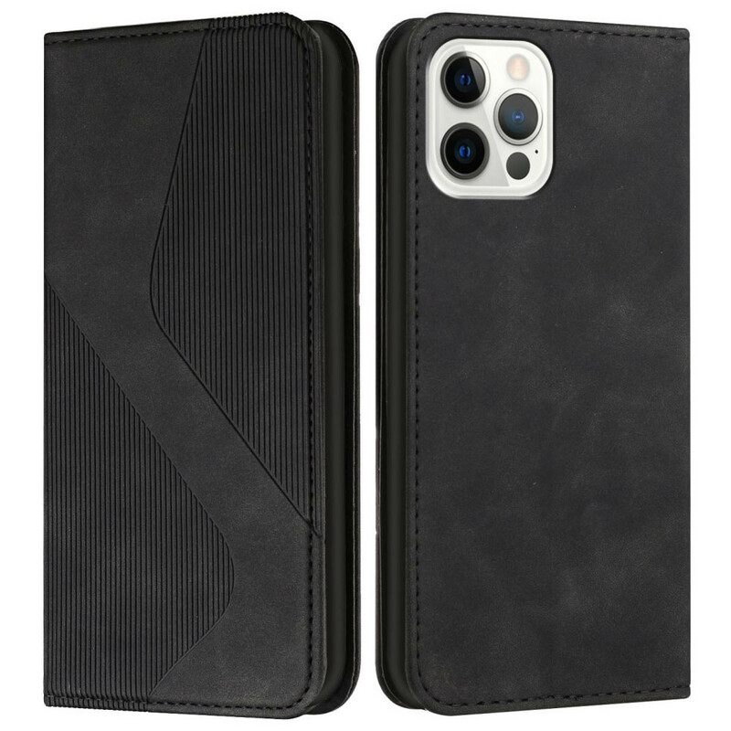 Puhelinkuoret iPhone 12 / 12 Pro Kotelot Flip Style Leather S-design