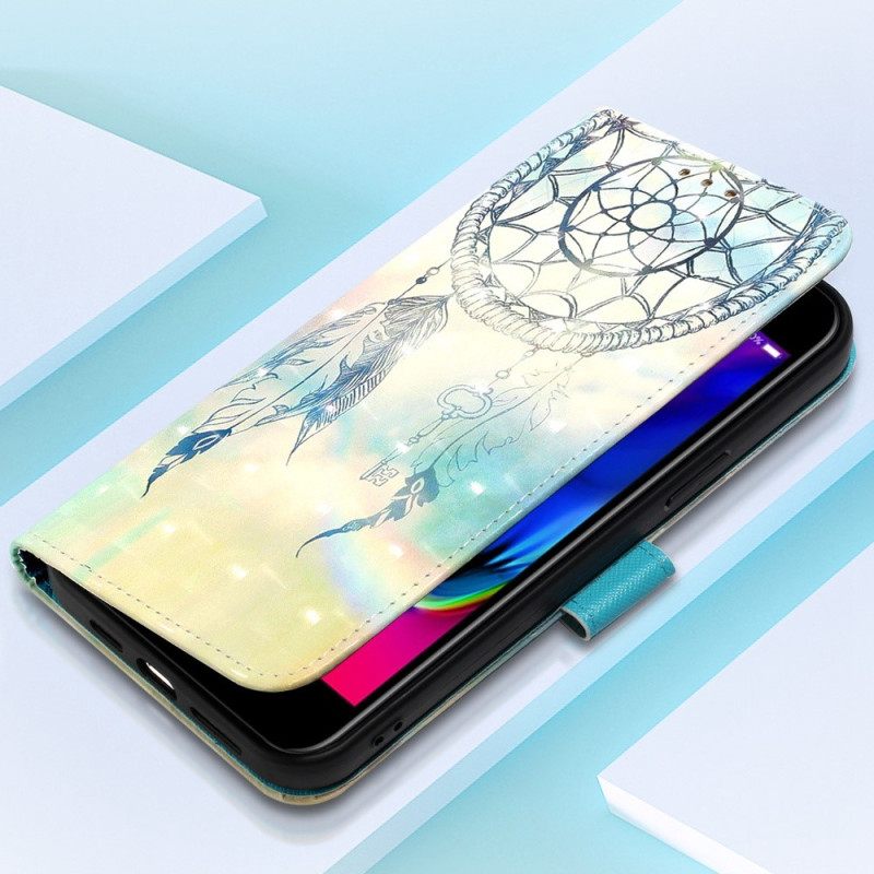 Flip Case iPhone SE 3 / SE 2 / 8 / 7 Suojaketju Kuori Dream Catcher Hihnalla