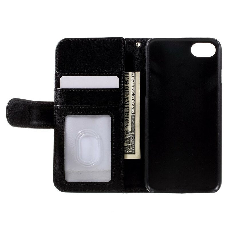 Kotelot iPhone SE 3 / SE 2 / 8 / 7 Pelkkä Nahkatyyli