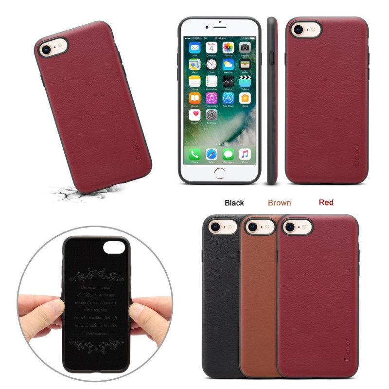 Kuori iPhone SE 3 / SE 2 / 8 / 7 Aitoa Nahkaa