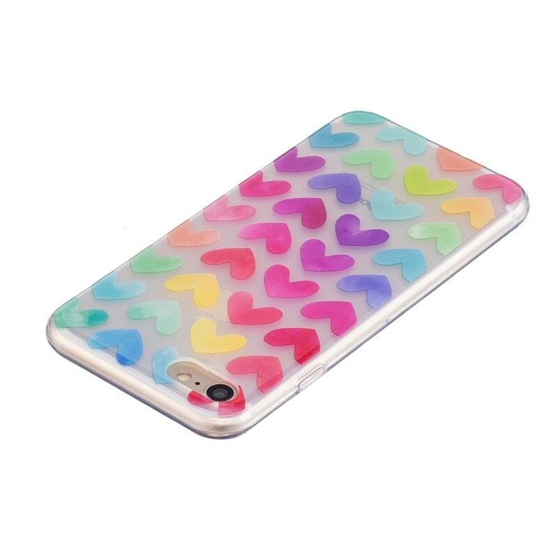 Kuori iPhone SE 3 / SE 2 / 8 / 7 Graphic Hearts