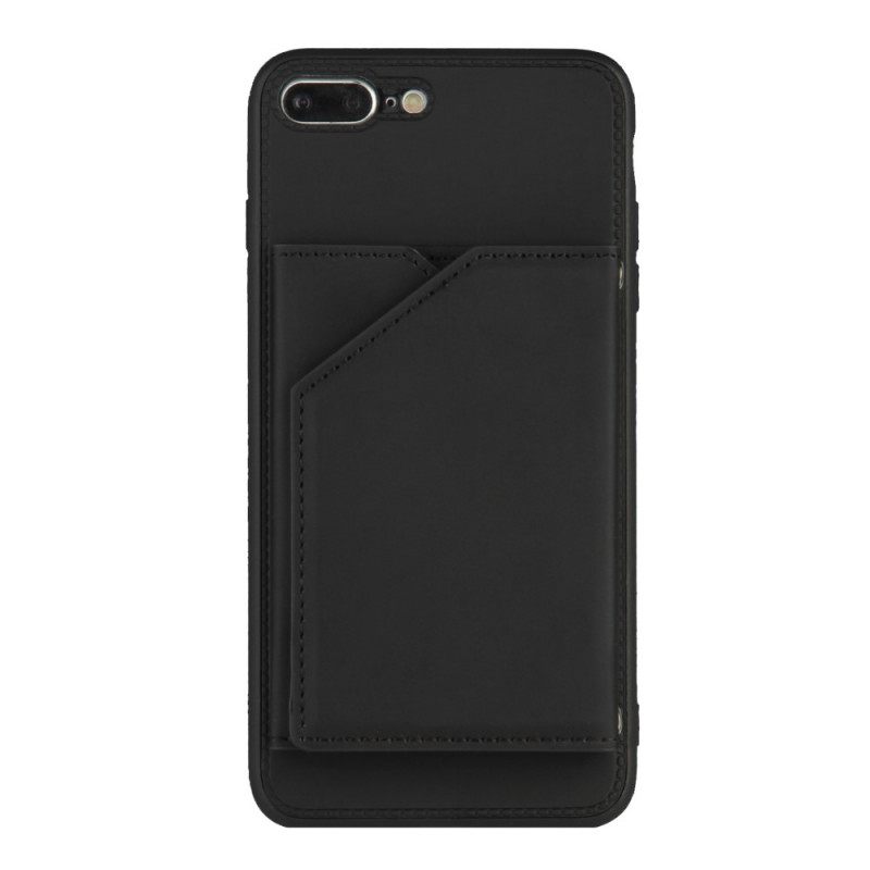 Kuori iPhone SE 3 / SE 2 / 8 / 7 Keinonahkainen Korttikotelo