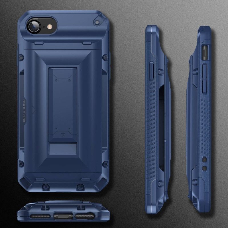 Kuori iPhone SE 3 / SE 2 / 8 / 7 Korttipidike Ja Irrotettava Pidike