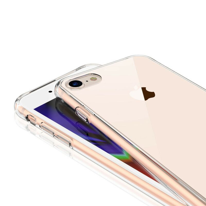 Kuori iPhone SE 3 / SE 2 / 8 / 7 Läpinäkyvä Leeu Lasi Ja Akryyli