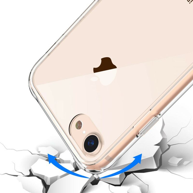 Kuori iPhone SE 3 / SE 2 / 8 / 7 Läpinäkyvä Leeu Lasi Ja Akryyli