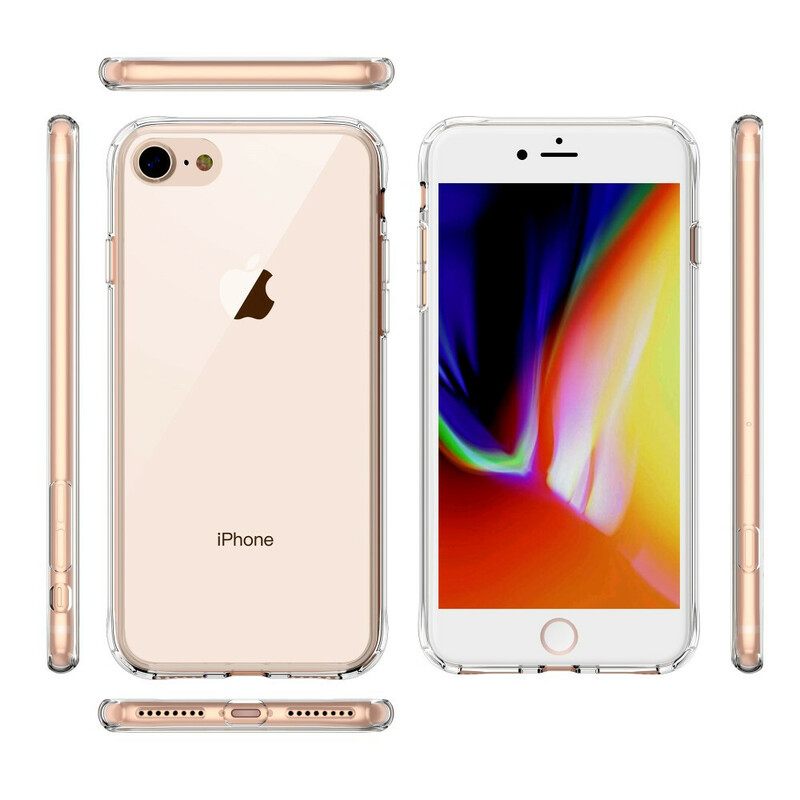 Kuori iPhone SE 3 / SE 2 / 8 / 7 Läpinäkyvä Leeu Lasi Ja Akryyli